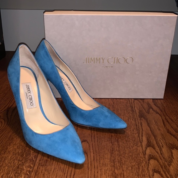 Jimmy Choo Suede Heels 39.5 - Picture 1 of 8